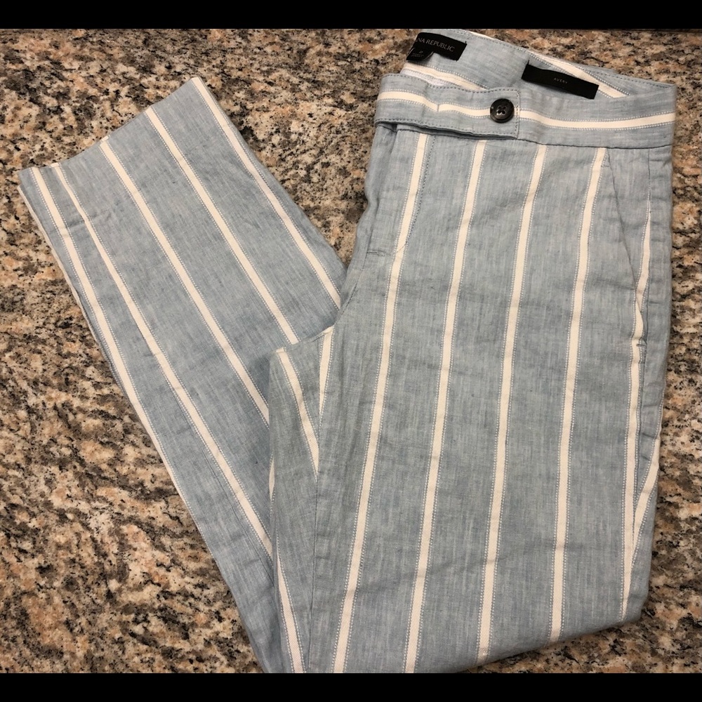 Banana Republic Avery Linen Ankle Pant